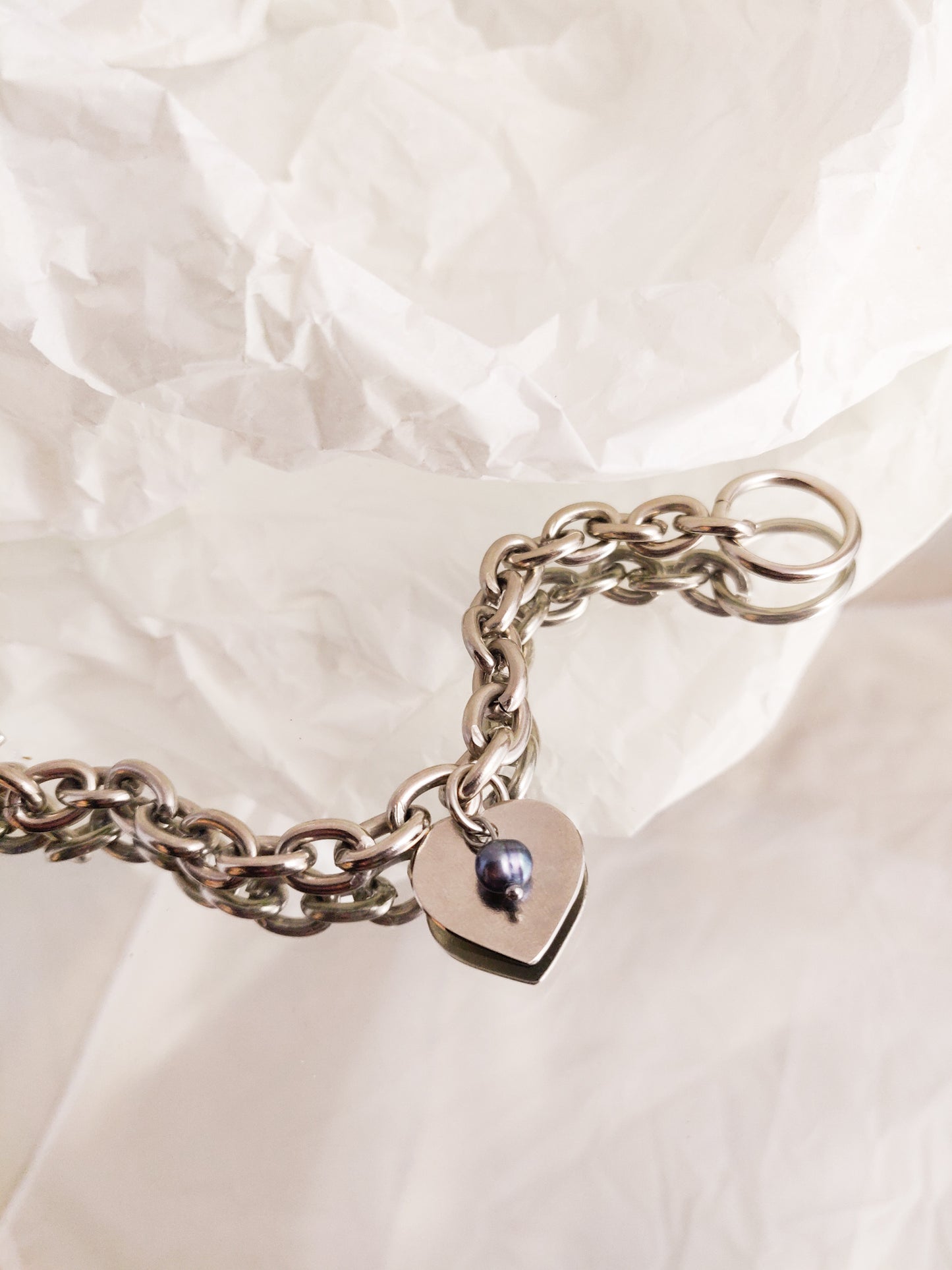 Bold Heart Pearl | Silver