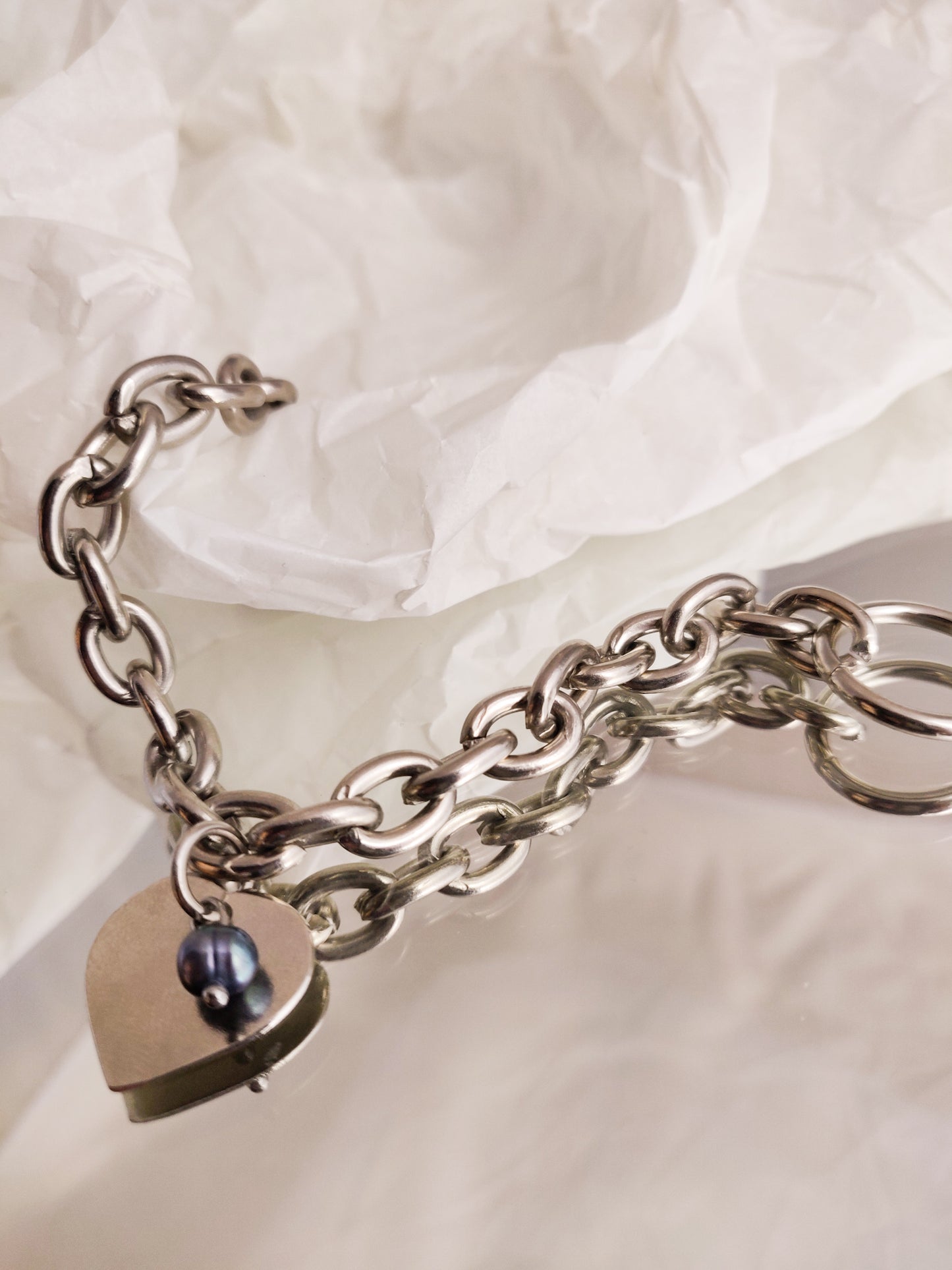 Bold Heart Pearl | Silver